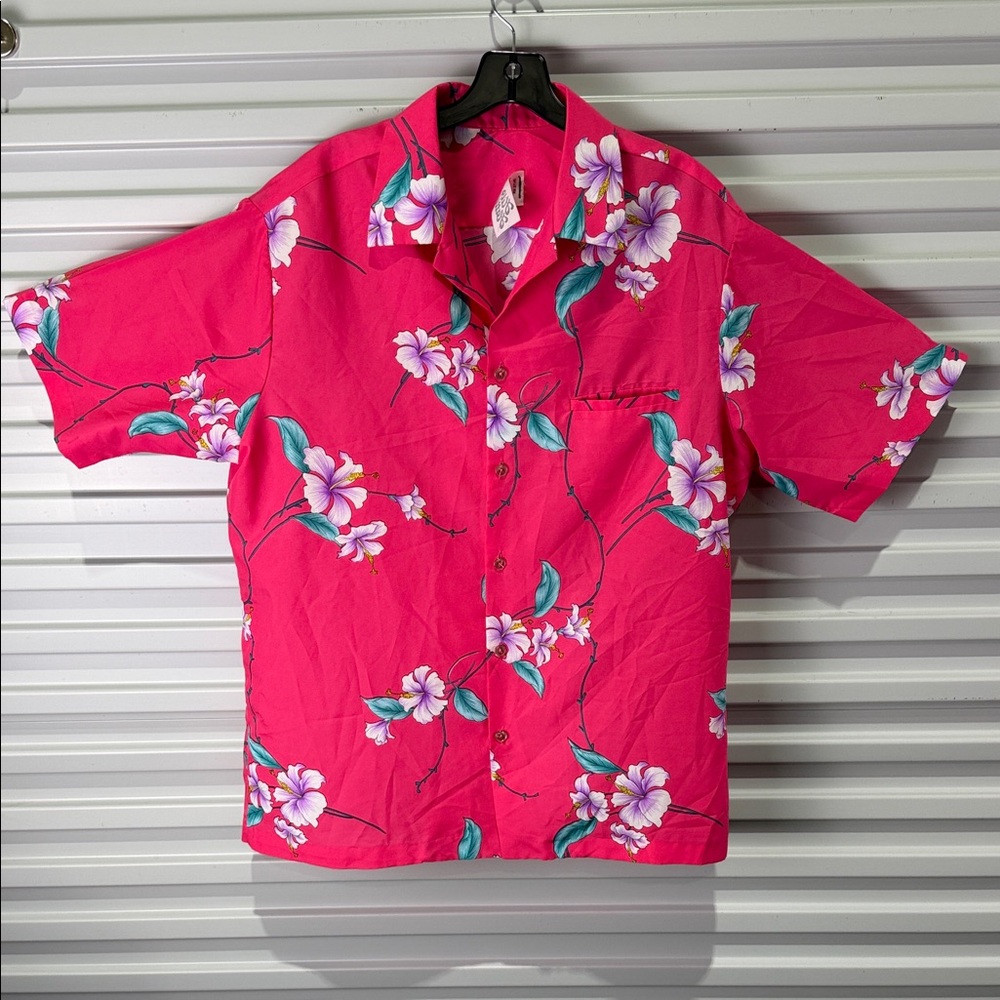 Hilo Hattie Pink Floral Shirt L/XL